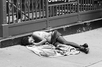 Homeless : Street Life : New York : Personal Photo Projects : Photos : Richard Moore : Photographer